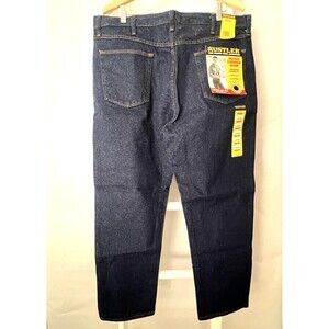 Rustler Jeans Mens 40 x 30 Blue Denim Dark Wash Hard Working Wrangler NEW